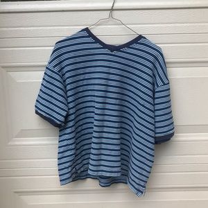 Vintage 90’s Montana Blues V-Neck Striped Tee